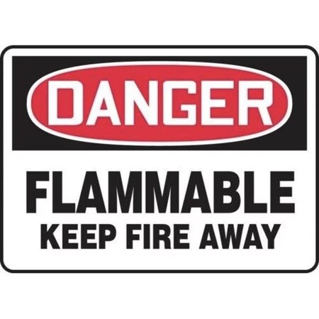 Accuform OSHA DANGER SAFETY SIGN FLAMMABLE  MCHL048XL MCHL048XL
